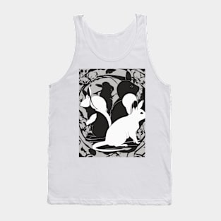 Chinchillas Shadow Silhouette Anime Style Collection No. 7 Tank Top